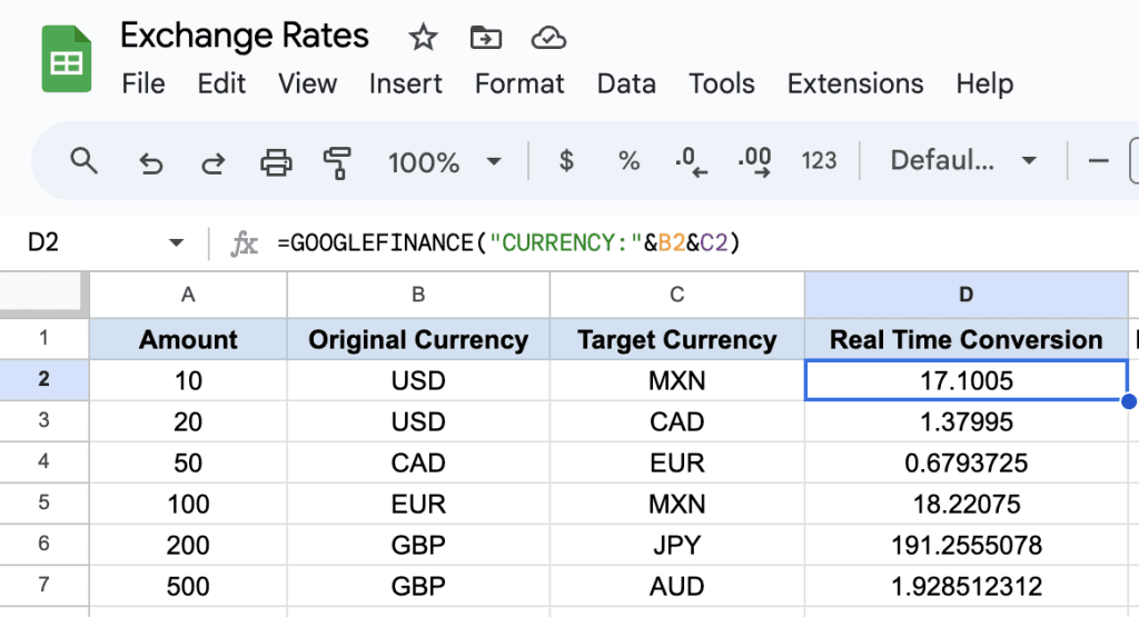 Exchange rate google discount